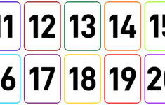 10 Best Large Printable Numbers 11 20 Printablee