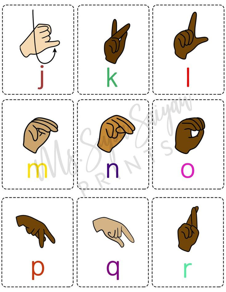 Asl Alphabet Printable Flash Cards Printable Flash Cards