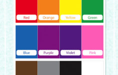 Color Flash Cards Free Printable