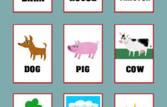 Flashcards For Toddlers To Teach Simple Words flashcards kids farm