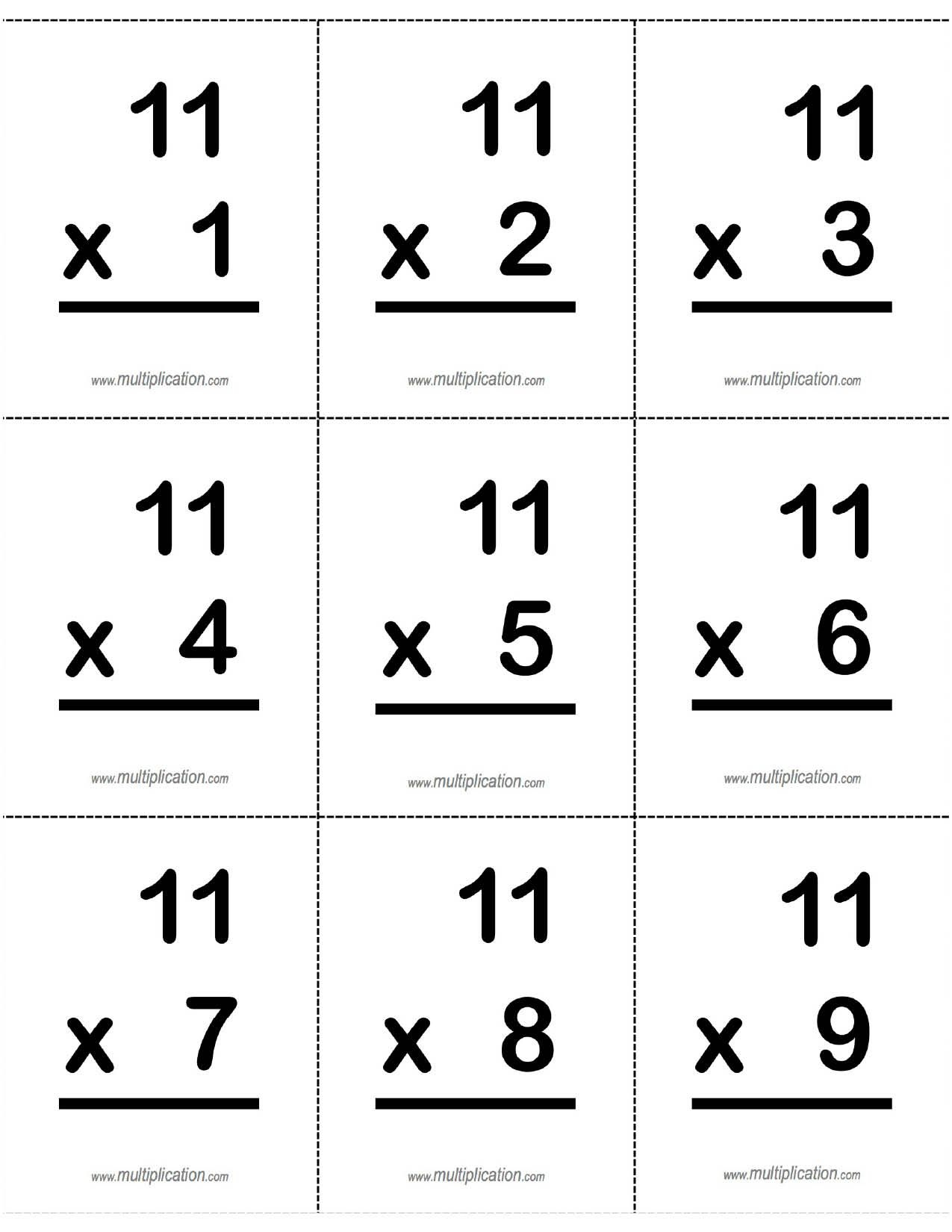 Multiplication Facts Flash Cards Printable Printable Flash Cards