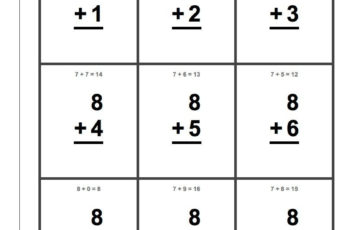 Printable Math Flash Cards