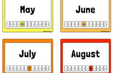 Free Printable Months Of The Year Flashcards Months In A Year