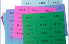 Free Printable Multiplication Flash Cards 0 12 With Answers On The Back
