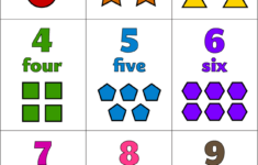 Free Printable Preschool Number Flash Cards Https www amazon