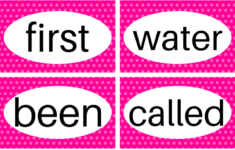 Free Printable Sight Words Flash Cards Preschool Sight Words Sight