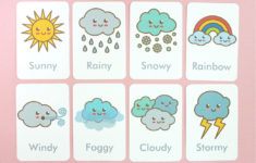 Free Printable Weather Flash Cards In 2020 Preschool Weather