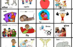 FREE To Print Picture Sight Words 1st Grade 1 Dolch Fry Flash