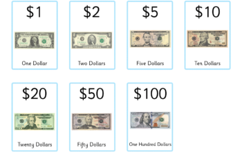 Free Printable Money Flash Cards