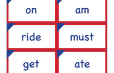 Kindergarten Sight Word Flash Cards Free Printable A Pretty Happy Home