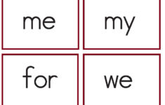 Kindergarten Worksheets Kindergarten Sight Words Flash Cards