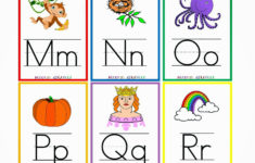 Kindergarten Worksheets Printable Worksheets Alphabet Flash Cards 3