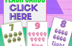 Monster Number Flash Cards FREE Printable Number Flash Cards 1 20