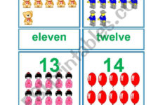 Numbers 11 20 Flashcards ESL Worksheet By Limeth