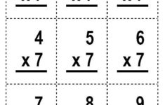 One Minute Flashcards Multiplication Flashcards Flashcards