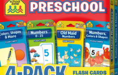 Preschool Flash Card 4 Pack SZP04044 School Zone Publishing