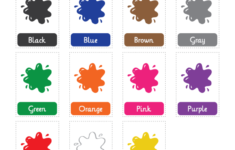 Printable Color Flash Cards