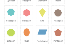 Printable Shape Flash Cards