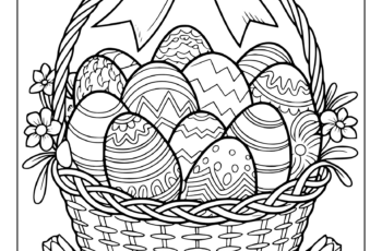 Printable Easter Cards Coloring Pages