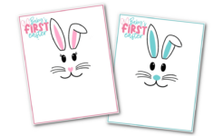 Baby'S First Easter Footprints (Free Printable) - Fun Money Mom in Free Printable Baby&amp;#039;s First Easter Card