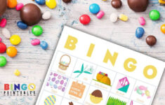 Best Easter Games - Printable Modern Bingo Cards within Free Printable Easter Bingo Cards Candy