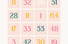 Customize 72+ Easter Bingo Cards Templates Online - Canva in Free Printable Easter Bingo Cards