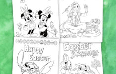 Disney Easter Colouring Sheets &amp; Cards – Free Printables intended for Disney Printable Easter Cards