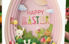 Diy Easter Box #Shorts #Craft #Handmade #Papercraft #Popupcard #Easter  #Easteregg throughout Free Printable 3D Easter Card