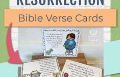 Easter Bible Verse Cards Set - Kids Bible Teacher with regard to Free Printable Easter Card Verses