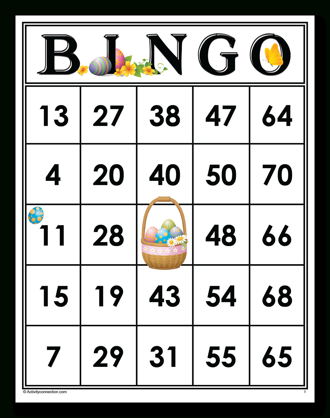 Easter Bingo Cards (Printable) - Activity Connection intended for Free Easter Printable Bingo Cards
