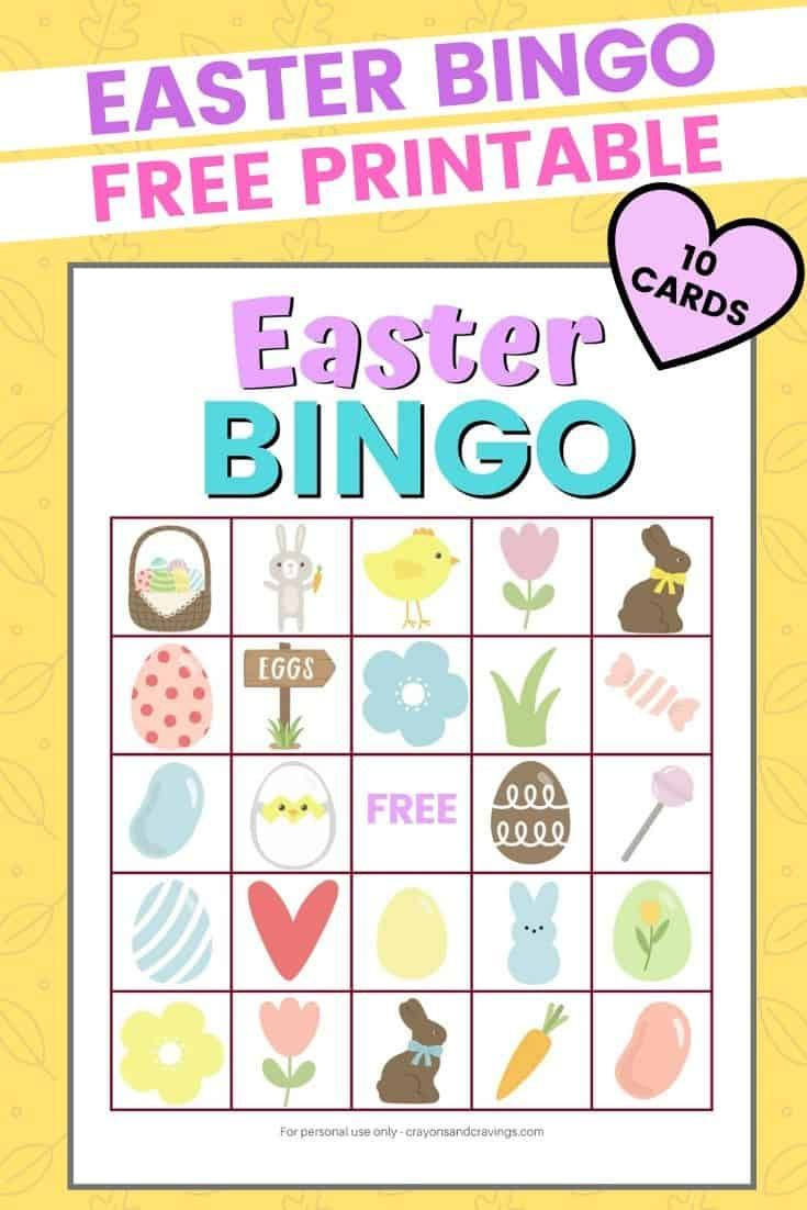 Easter Bingo Game - Free Printable pertaining to Printable Easter Bingo Cards For Kids