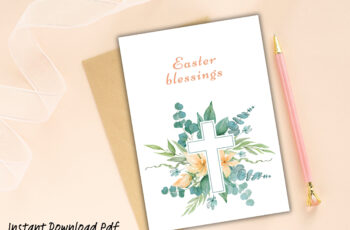 Printable Religious Blessing Easter Cards