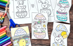 Easter Egg Cards For Diy Coloring Fun For Kids (12 Free) in Printable Easter Egg Cards