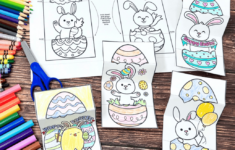 Easter Egg Cards For Diy Coloring Fun For Kids (12 Free) regarding Easter Egg Printable Cards