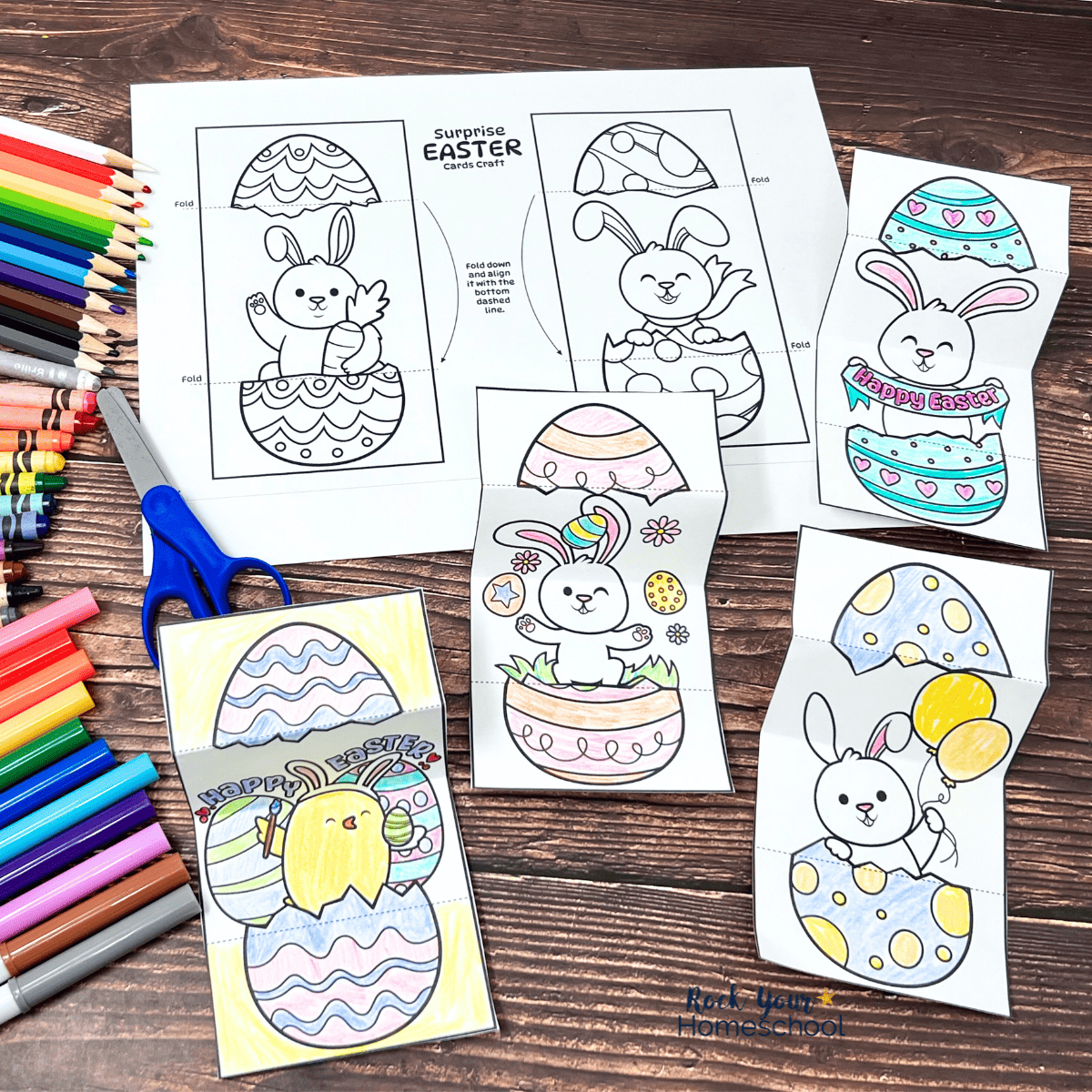 Easter Egg Cards For Diy Coloring Fun For Kids (12 Free) with Free Printable Easter Cards For Kids