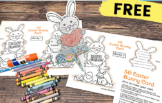 Easter Egg Cards For Diy Coloring Fun For Kids (12 Free) within Free Printable Kids To Customize Easter Cards