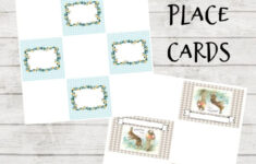 Easter Gingham Place Cards Free Printables - Diy Beautify with regard to Printable Easter Place Cards