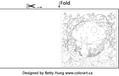 Free April Coloring Card Designedbetty Hung - At Home Activity throughout Free Printable Quarter Fold Easter Cards