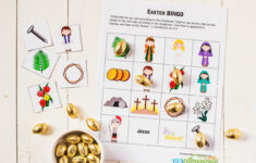 Free Easter Bingo Printable Game pertaining to Christian Easter Bingo Cards Printables