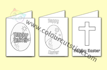 Free Printable Religious Easter Cards to Color