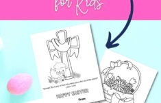 Free Printable Christian Easter Cards For Kids To Color And Share - intended for Free Printable Religious Easter Card For Child