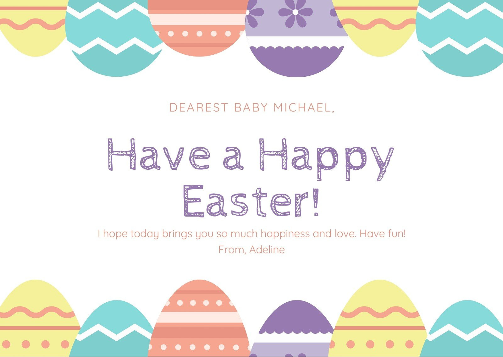 Free Printable, Customizable Easter Card Templates | Canva intended for Easter Cards Printables