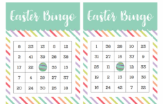 Free Printable Easter Bingo Game - The Girl Creative in Free Printable Printable Easter Bingo Cards Family