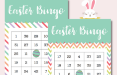 Free Printable Easter Bingo Game - The Girl Creative pertaining to Free Printable Easter Bingo Cards With Numbers