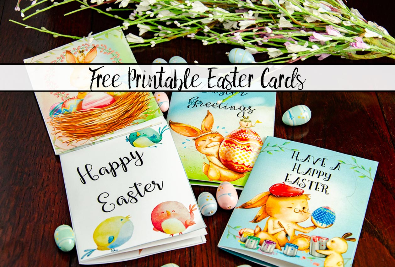 Free Printable Easter Cards: 4 Adorable Designs with regard to Free Printable Children&amp;amp;#039;s Easter Cards