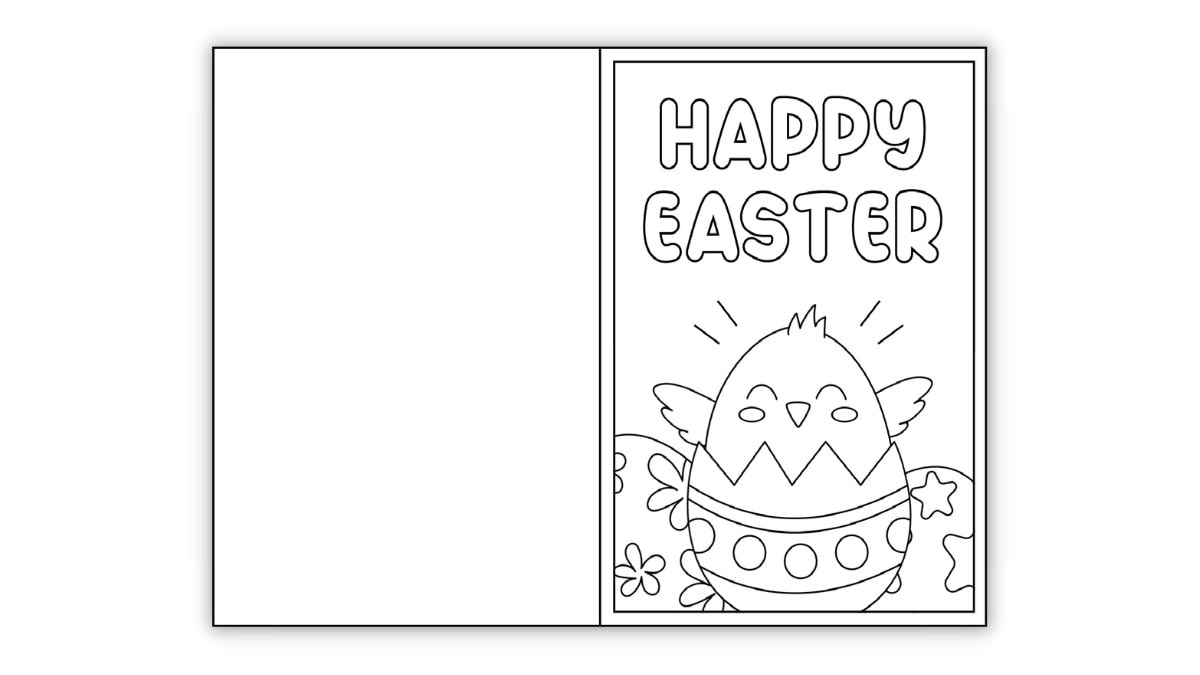Free Printable Easter Cards To Color (Perfect For Kids!) - The in Printable Coloring Easter Cards