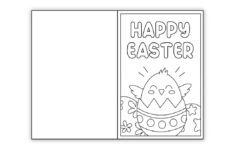 Free Printable Easter Cards To Color (Perfect For Kids!) - The intended for Printable Easter Cards to Color