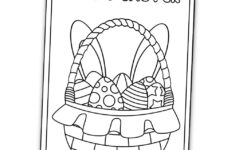 Free Printable Easter Cards To Color (Perfect For Kids!) - The throughout Free Printable Easter Cards Black And White