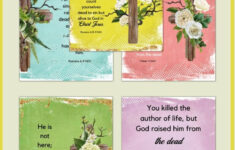 Free Printable Easter Memory Verses | Healing Home pertaining to Free Printable Scripture Cards Easter