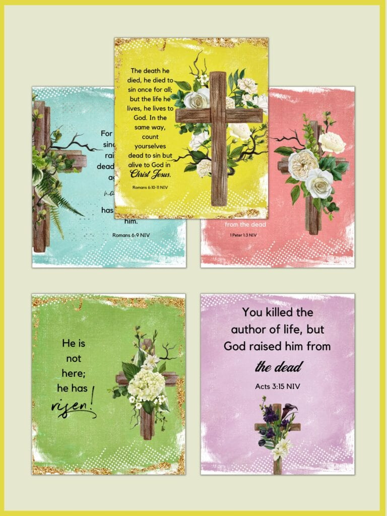 Free Printable Easter Memory Verses | Healing Home throughout Free Printable Scripture Cards For Easter